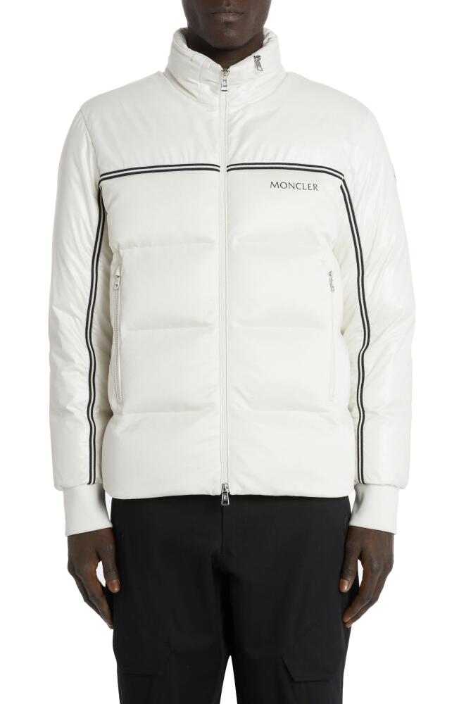 Moncler Michael Quilted Down Puffer Jacket in White Cover