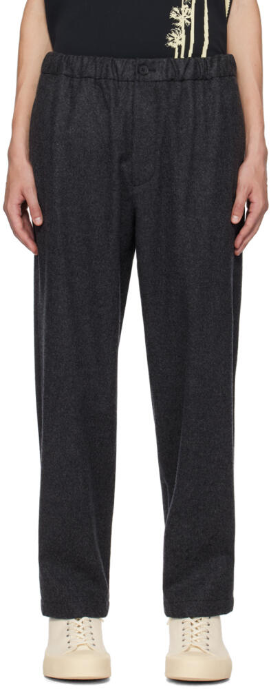 Jil Sander Gray Cropped Trousers Cover