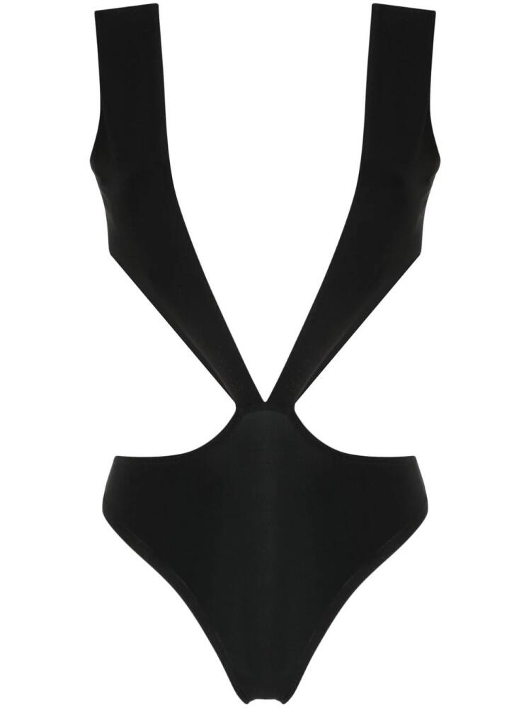 Alchemy x Lia Aram plunging V-neck bodysuit - Black Cover