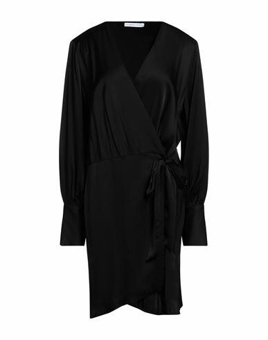 Caractère Woman Mini dress Black Viscose Cover