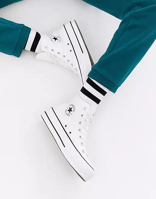 Converse Chuck Taylor All Star Hi Lift platform sneakers in white Cover