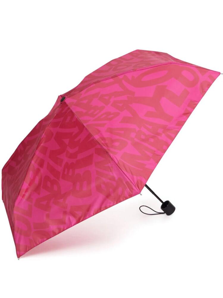 Bimba y Lola logo-print umbrella - Pink Cover