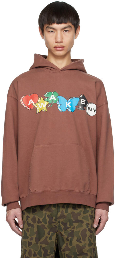 Awake NY Burgundy Charm Hoodie Cover