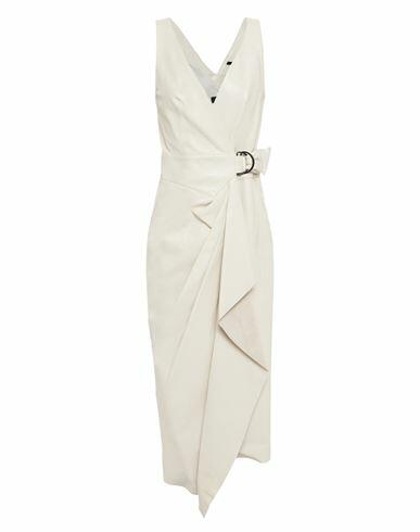 Isabel Marant Woman Midi dress Ivory Lambskin, Zamak Cover