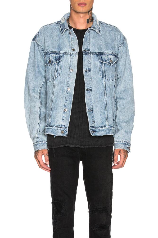 Ksubi Oh G Acid Trip Jacket in Denim Light Cover