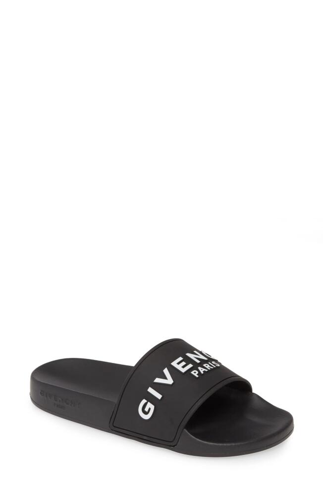 Givenchy Logo Slide in Black/White Cover