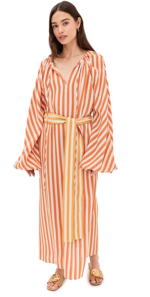 Rosie Assoulin Sunny Caftan Dress Orange Cover