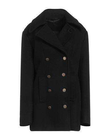 Fortela Woman Coat Black Wool Cover