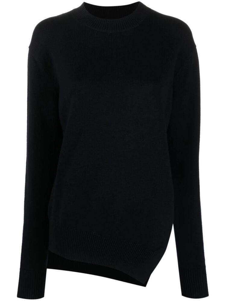 Studio Nicholson Shiso asymmetric-hem jumper - Blue Cover