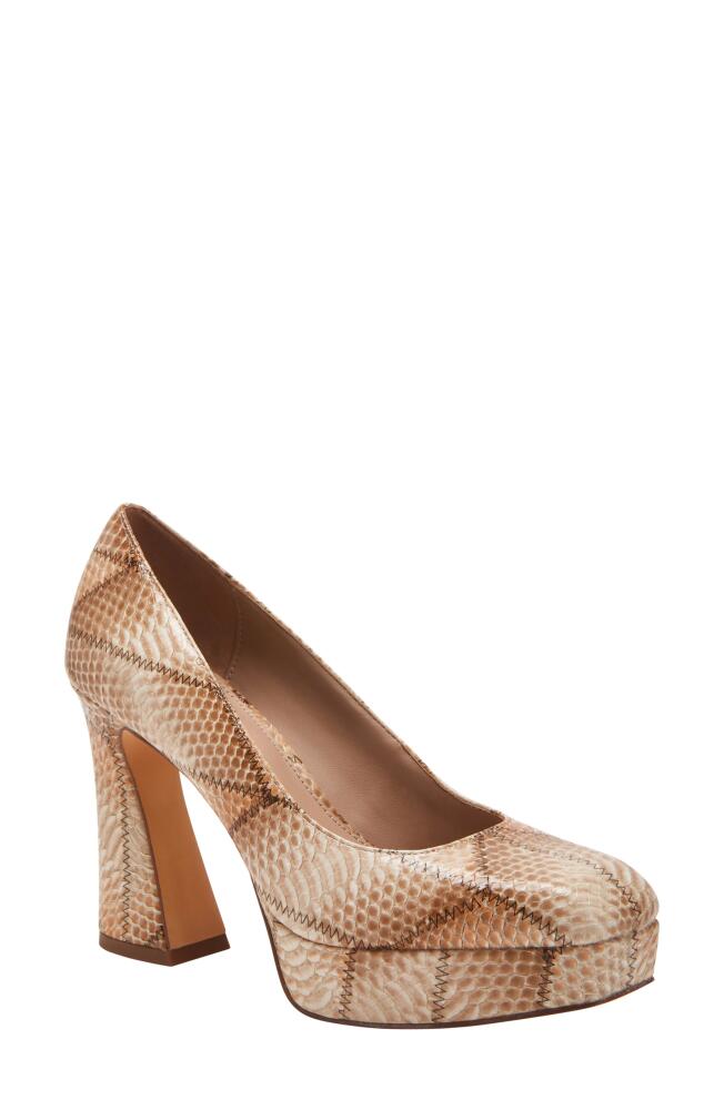 Katy Perry The Square Pump in Tan Multi Cover