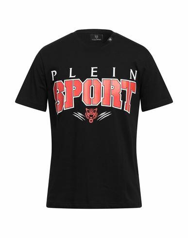 Plein Sport Man T-shirt Black Cotton Cover