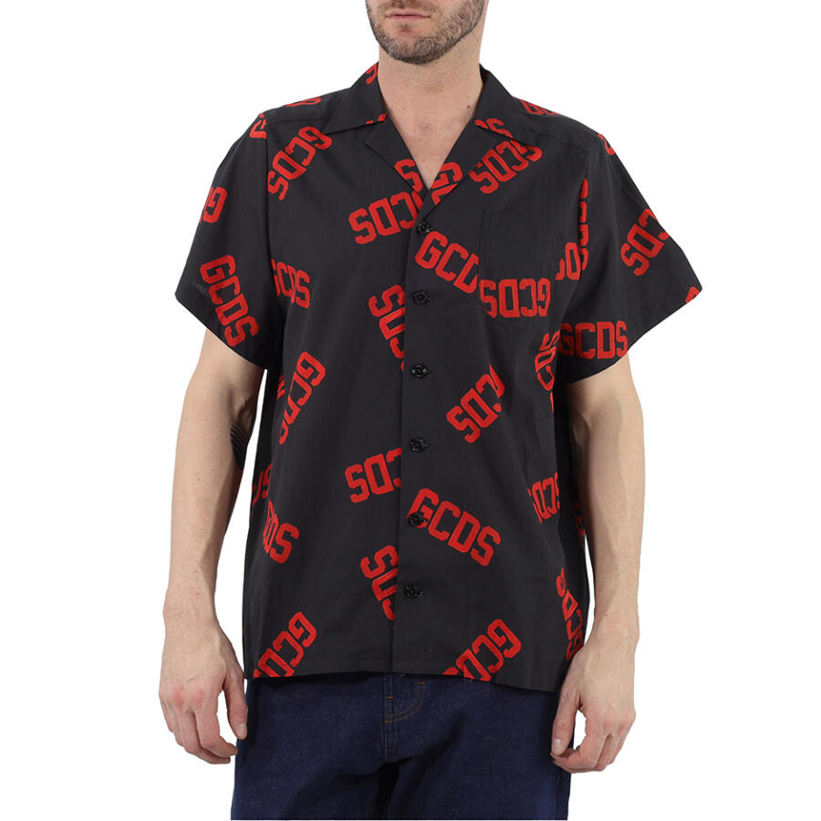 GCDS Mens Monogram Shirt Cotton Shirt Cover