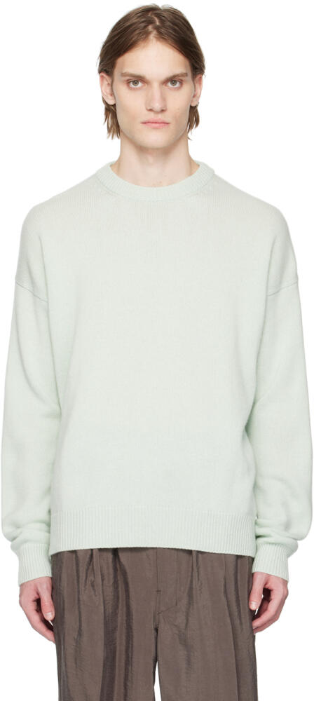 Jil Sander Green Crewneck Sweater Cover