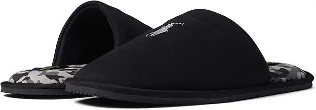 Polo Ralph Lauren Klarence Scuff Slipper (Black 1) Men's Shoes Cover