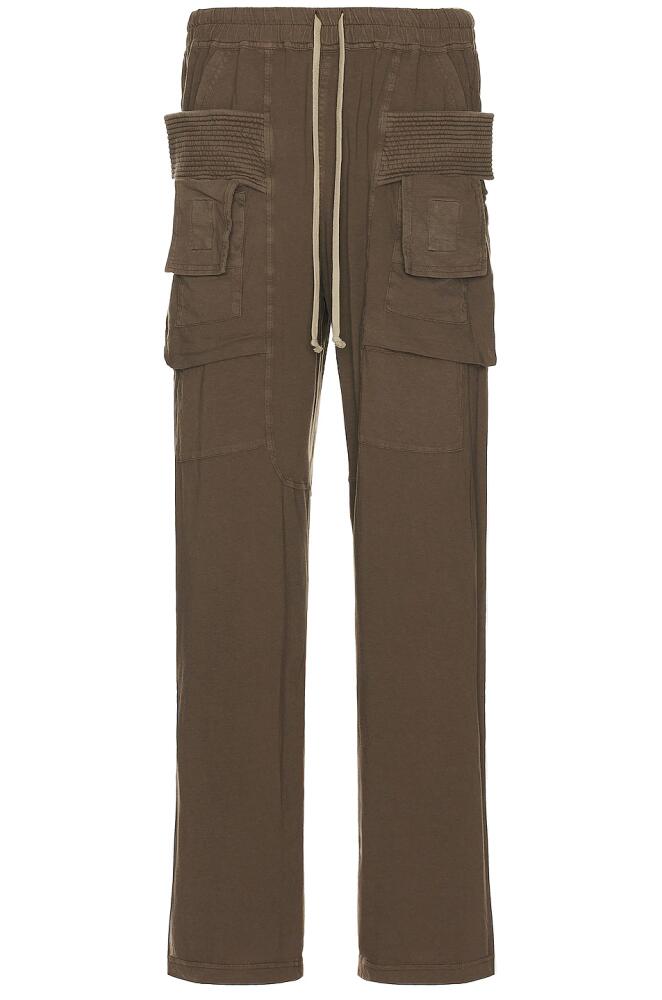 DRKSHDW by Rick Owens Creatch Cargo Drawstring Pants in Brown Cover