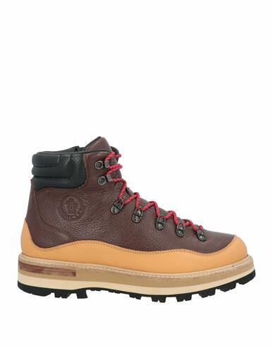 Moncler Man Ankle boots Cocoa Leather Cover