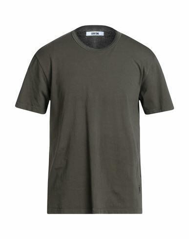 Grifoni Man T-shirt Military green Cotton Cover