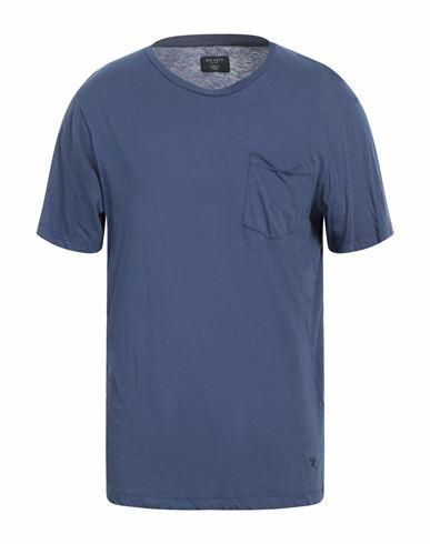 Hackett Man T-shirt Navy blue Cotton Cover