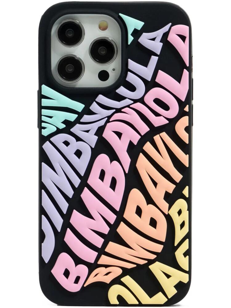 Bimba y Lola Iphone 14 Pro Max logo-embossed case - Black Cover