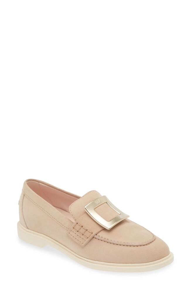 Roger Vivier Viv Rangers Buckle Loafer in Light Beige Cover