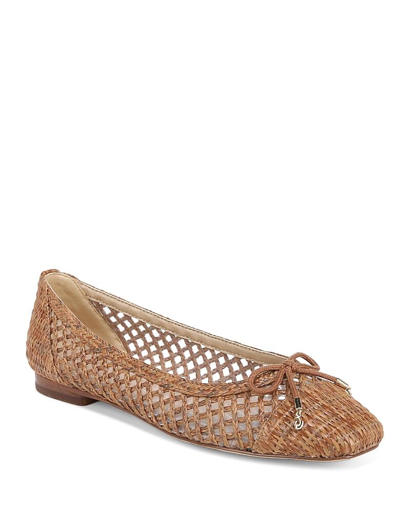 Sam Edelman Women's May Woven Square Toe Ballet Flats Cover