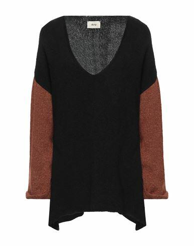 Akep Woman Sweater Black Polyester, Polyamide, Cotton, Wool, Synthetic fibers Cover