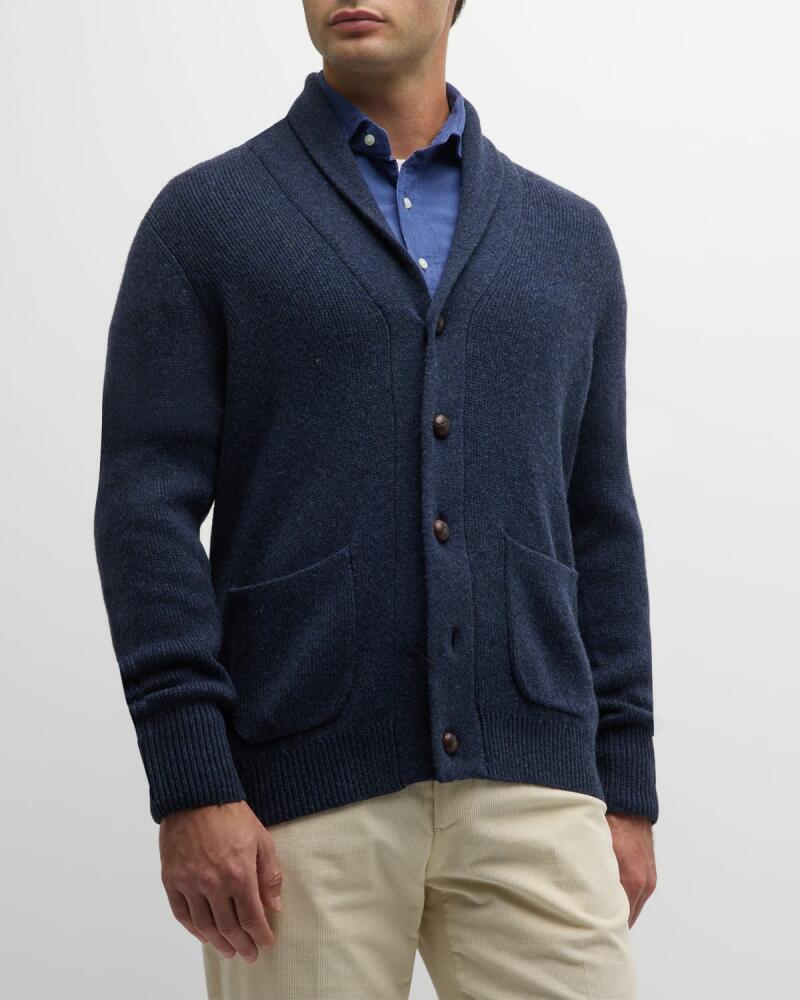 Sid Mashburn Men's Wool-Blend Shawl Cardigan Cover