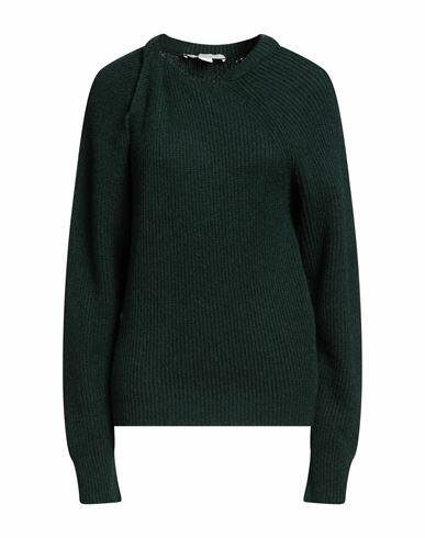 Stella Mccartney Woman Sweater Dark green Cashmere, Viscose, Wool Cover