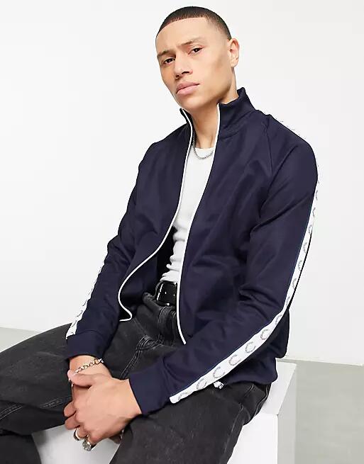 Fred Perry taped track jacket in blue Cover