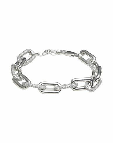 Karl Lagerfeld K/chain Bracelet Woman Bracelet Silver Cubic zirconia, Brass Cover