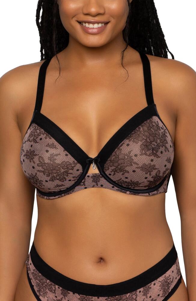 Curvy Couture Full Figure Mesh Underwire Bra in Chantilly Cover