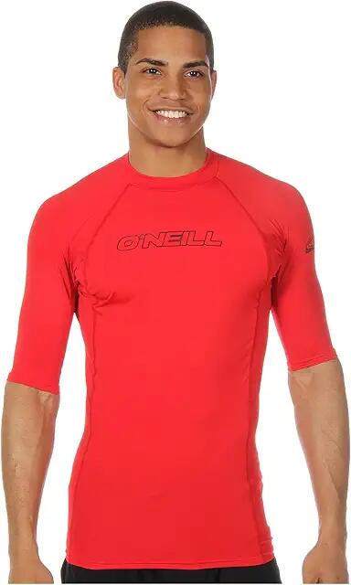 O'Neill Basic Skins S/S Crew (Red) Men's Swimwear Cover