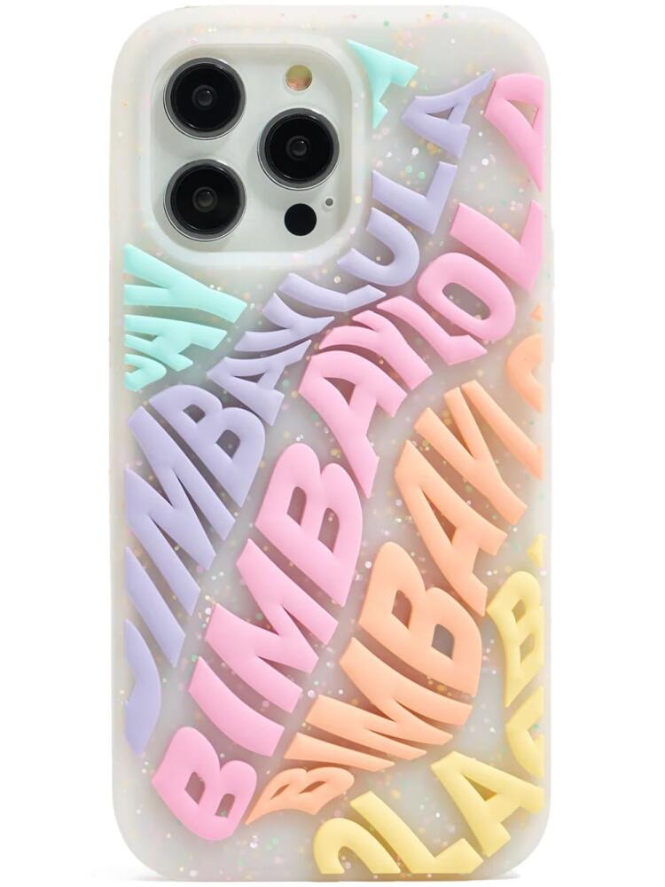 Bimba y Lola Iphone 14 Pro Max logo-embossed case - White Cover