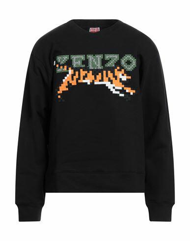 Kenzo Man Sweatshirt Black Cotton, Elastane Cover