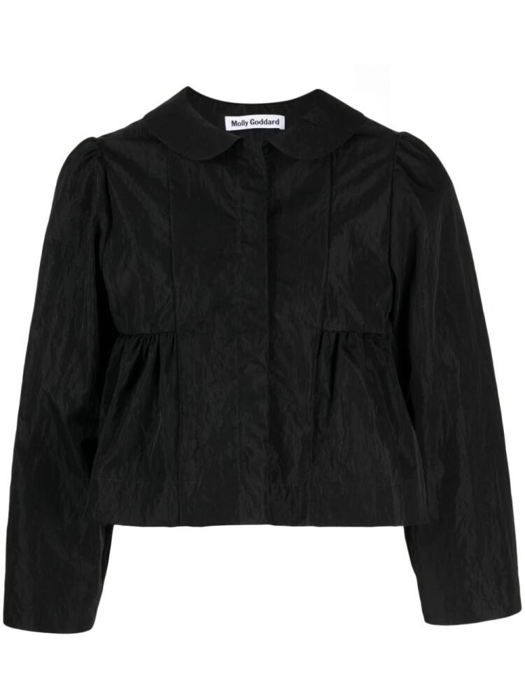 Molly Goddard Tosca cropped peplum jacket - Black Cover