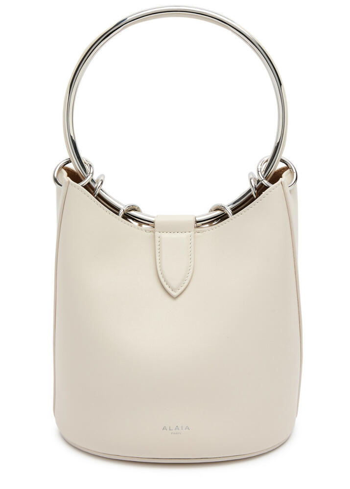 Alaïa Ring Medium Leather Bucket bag - Ivory Cover