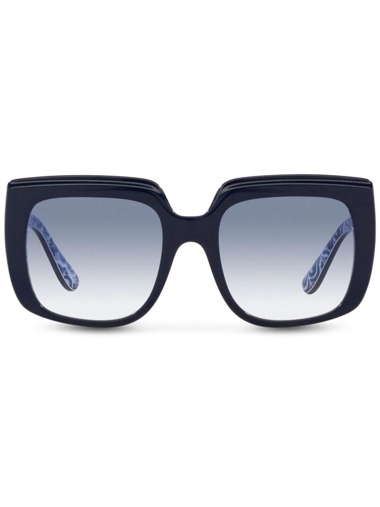 Dolce & Gabbana Eyewear oversized square-frame sunglasses - Blue Cover