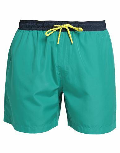 North Sails Man Swim trunks Emerald green Polyester Cover