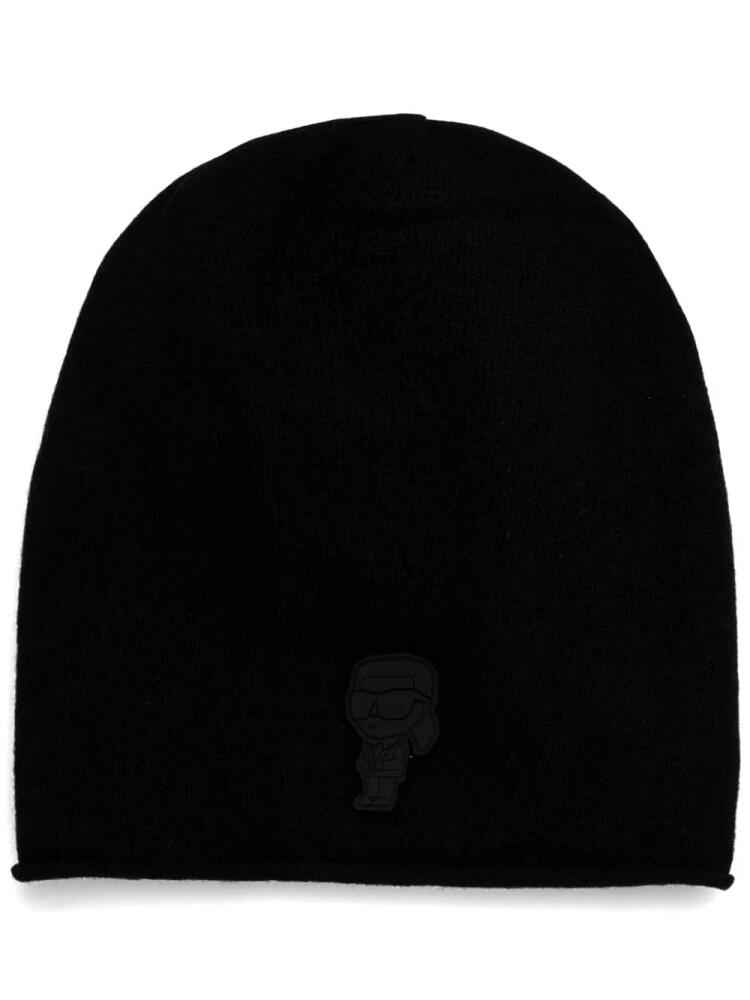 Karl Lagerfeld Ikonik Karl beanie - Black Cover