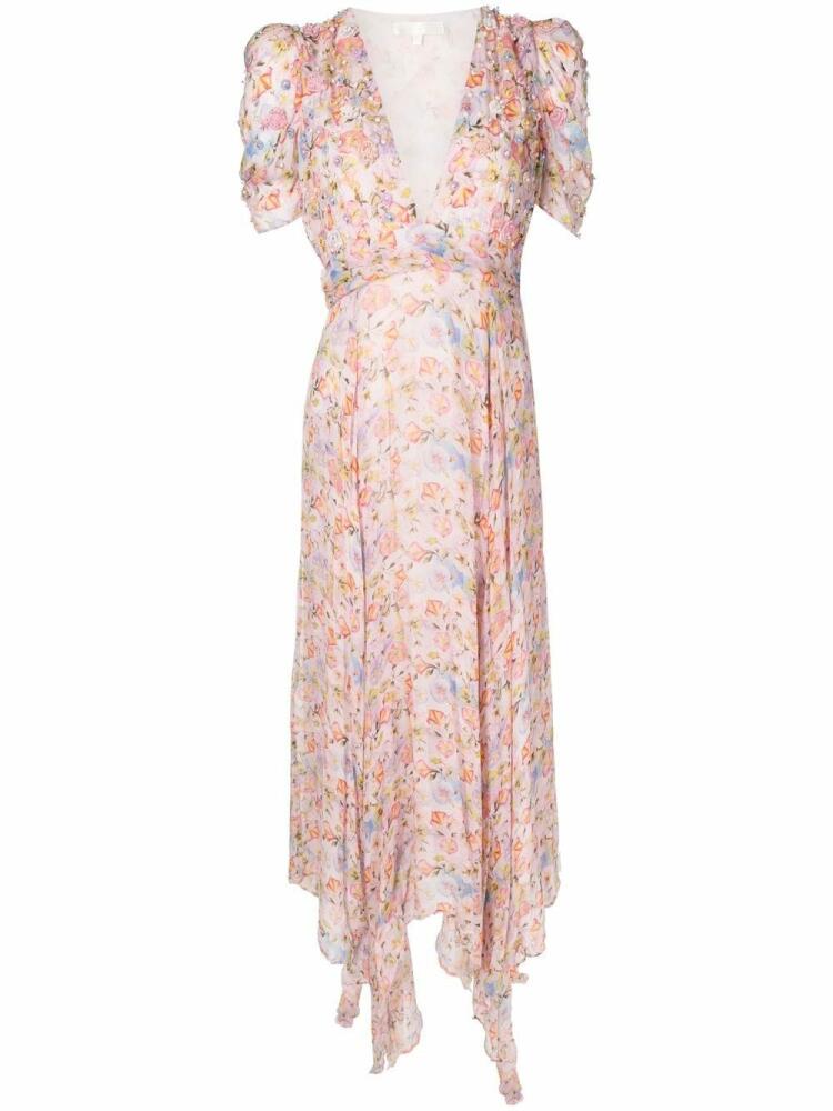 LoveShackFancy floral-print midi dress - Pink Cover