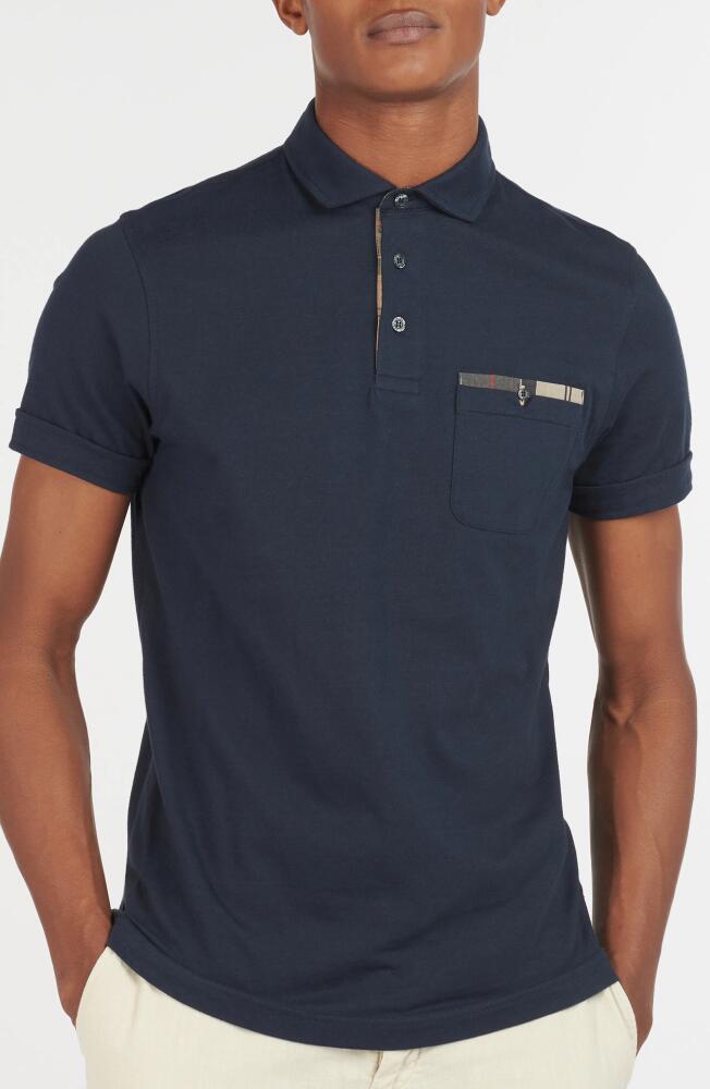 Barbour Corpatch Polo Shirt in Navy Cover