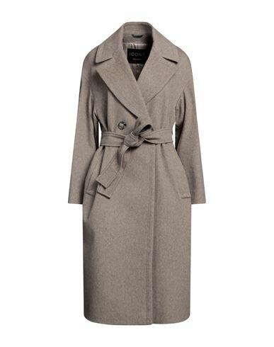 Cinzia Rocca Woman Coat Grey Virgin Wool, Polyamide, Cashmere Cover