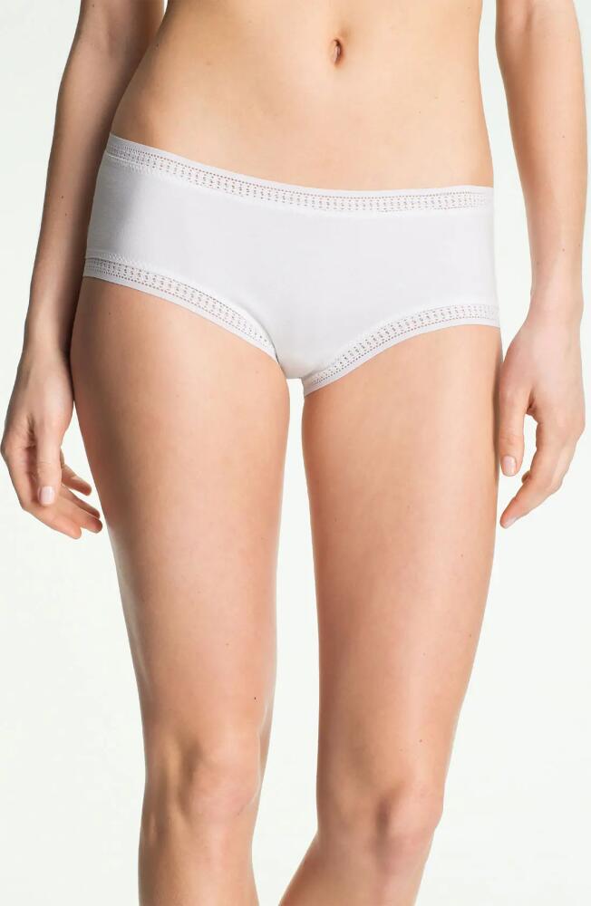 On Gossamer 'Cabana' Cotton Boyshorts in White Cover