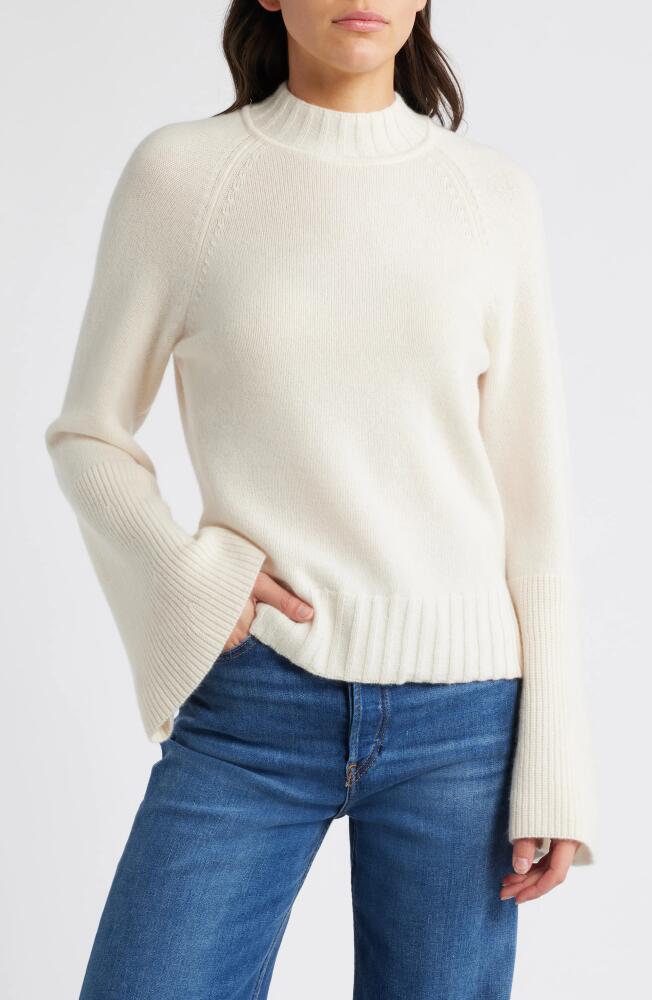 PAIGE Laurel Recycled Cashmere & Cashmere Bell Sleeve Sweater in Ivory Cover