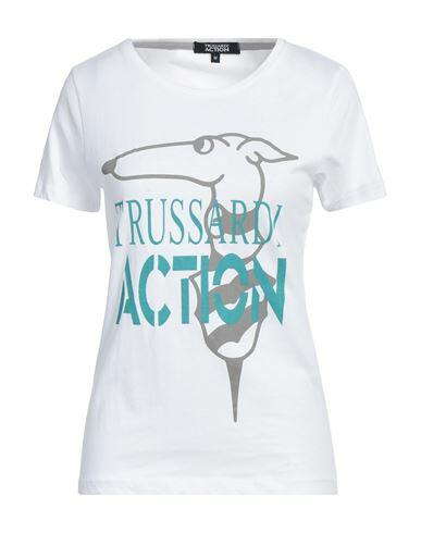 Trussardi Action Woman T-shirt White Cotton Cover