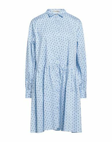 Le Sarte Pettegole Woman Mini dress Sky blue Cotton, Polyamide, Elastane Cover