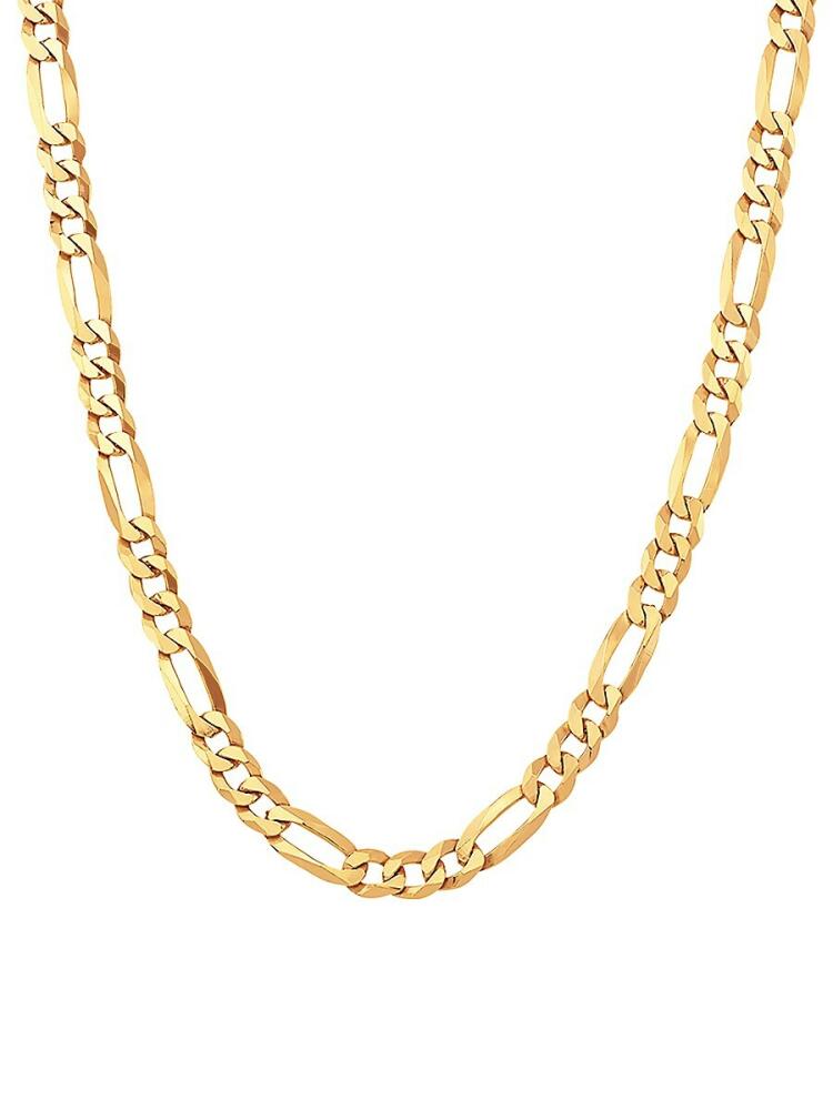 Saks Fifth Avenue Made in Italy Men's Basic 18K Goldplated Sterling Silver Figaro Chain Necklace/22" Cover