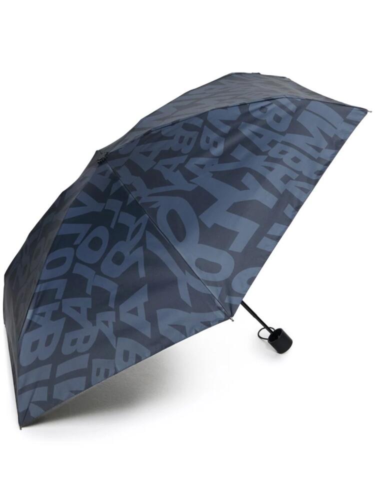 Bimba y Lola logo-print umbrella - Blue Cover