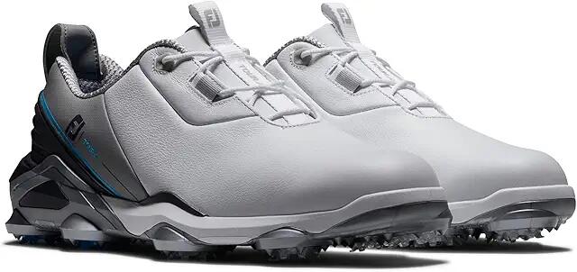 FootJoy Tour Alpha Golf Shoes - Previous Season Style (White/Gray/Blue) Men's Shoes Cover