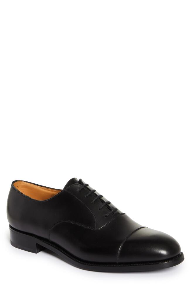 JM WESTON 300 Cap Toe Oxford in Black Cover